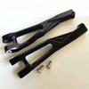 for Arrma 1/8 Kraton Outcast Talion Notorious 6S AR330218 Aluminum Front Upper Suspension Arms Black view 2