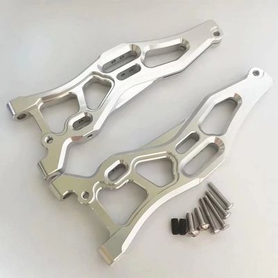 for Arrma 1/8 Kraton Outcast Talion Notorious 6S AR330219 Aluminum Front Lower Suspension Arms Silver