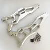 for Arrma 1/8 Kraton Outcast Talion Notorious 6S AR330219 Aluminum Front Lower Suspension Arms Silver view 1