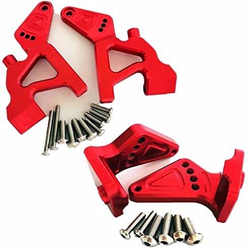 for Traxxas E-Revo VXL 2.0 5411 5413 8616 Aluminum Ajustable Rear Wing Mount Red