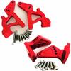 for Traxxas E-Revo VXL 2.0 5411 5413 8616 Aluminum Ajustable Rear Wing Mount Red view 1