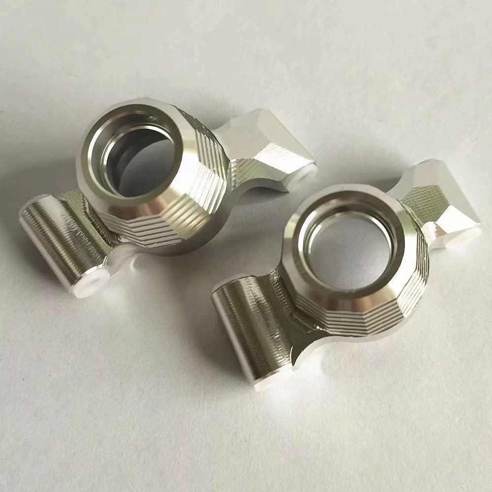 for Traxxas 1/10 MAXX 8952 Aluminum Rear Axle Carriers Silver