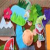 Gnomes Felt Play Mat Waldorf Play Set Small World for Kids Woodland Forest Playscape Montessori Inspired Fairy Imaginative for Boys Girls view 3