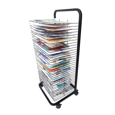 ZXFF Drying Rack, Drying Easel Art Studio, Educational Product Drying Rack, Space-Saving Shelf (for A3 Artwork/Painting) Children's Gifts (Size : 20 Layers)