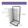 ZXFF Mobile Art Drying Rack, Drying Easel Art Studio, Educational Product Drying Rack, Space-Saving Shelf (for A3 Artwork/Painting) Children's Gifts (Size : 20 Layers) view 2