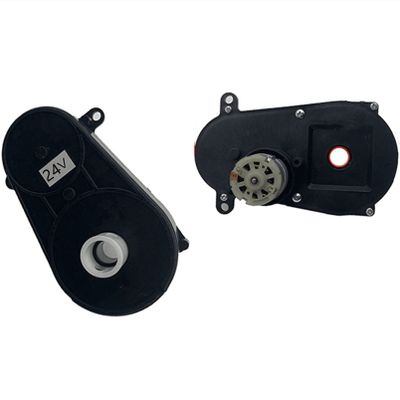 jiaruixin 24V390 Children Electric Car Steering Gearbox with 24 Volt Motor,Steering Motor for Remote Control Car, Children Ride On Car Replacement Parts