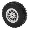 HAOX RC Car Tires Tyre Wheel, RC Car Tires Wheel Antislip Shock Absorption Excellent Strong Grip 4PCS for MN D90 D91 D96 D99 for WPL B14 B24 C14 C24(R789S Silver) view 4