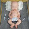 AISITE 16 Inch Full Silicone Baby Doll Girl - Realistic Reborn Baby Dolls Silicone Full Body Sleeping Girl (Eyes Closed) view 2