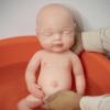 AISITE 16 Inch Full Silicone Baby Doll Girl - Realistic Reborn Baby Dolls Silicone Full Body Sleeping Girl (Eyes Closed) view 3