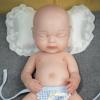 AISITE 16 Inch Full Silicone Baby Doll Girl - Realistic Reborn Baby Dolls Silicone Full Body Sleeping Girl (Eyes Closed) view 4