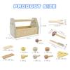 LEADER JOY Montessori Wooden Tools Kit Toddler Educational Construction Kids Toys Sets Play Box Preschool Play Tool Wooden Construction ToyYellow view 2