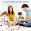 LEADER JOY Montessori Wooden Tools Kit Toddler Educational Construction Kids Toys Sets Play Box Preschool Play Tool Wooden Construction ToyYellow view 4