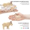 LC JoyCre Goat Figurine 8PCS Goat Toy Set Sheep Toys Farm Animal Figurines Goat Decor Sheep Figurine Kids Preschool Toy Goat Gifts view 2
