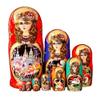Nesting Dolls Russian Nesting Dolls 10 Pcs Nesting Dolls Wooden Hand Painted Russian Matryoshka for Home Furnishing Decor Birthday Mother's Day Creative Surprise Gift view 1