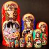 Nesting Dolls Russian Nesting Dolls 10 Pcs Nesting Dolls Wooden Hand Painted Russian Matryoshka for Home Furnishing Decor Birthday Mother's Day Creative Surprise Gift view 2