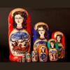 Nesting Dolls Russian Nesting Dolls 10 Pcs Nesting Dolls Wooden Hand Painted Russian Matryoshka for Home Furnishing Decor Birthday Mother's Day Creative Surprise Gift view 3
