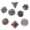 Nupuyai Healing Indian Agate Crystal D&D Polyhedral Dice Set with Box, Set of 7 Table Top Game Dice for MTG Roleplaying Collection view 2