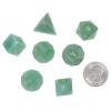 Nupuyai Healing Green Aventurine Crystal D&D Polyhedral Dice Set with Box for Dungeons and Dragons, Set of 7 Table Top Game Dice for RPG MTG Roleplaying Collection view 2