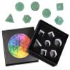 Nupuyai Healing Green Aventurine Crystal D&D Polyhedral Dice Set with Box for Dungeons and Dragons, Set of 7 Table Top Game Dice for RPG MTG Roleplaying Collection view 3