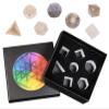 Nupuyai Healing Grey Agate Crystal D&D Polyhedral Dice Set with Box for Dungeons and Dragons, Set of 7 Table Top Game Dice for RPG MTG Roleplaying Collection view 3