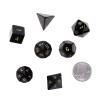Nupuyai Healing Obsidian Crystal D&D Polyhedral Dice Set with Box for Dungeons and Dragons, Set of 7 Table Top Game Dice for RPG MTG Roleplaying Collection view 2