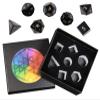Nupuyai Healing Obsidian Crystal D&D Polyhedral Dice Set with Box for Dungeons and Dragons, Set of 7 Table Top Game Dice for RPG MTG Roleplaying Collection view 3