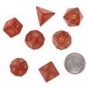Nupuyai Healing Red Jasper Crystal D&D Polyhedral Dice Set with Box for Dungeons and Dragons, Set of 7 Table Top Game Dice for RPG MTG Roleplaying Collection view 2