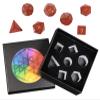 Nupuyai Healing Red Jasper Crystal D&D Polyhedral Dice Set with Box for Dungeons and Dragons, Set of 7 Table Top Game Dice for RPG MTG Roleplaying Collection view 3