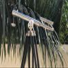 18 Inches Double Barrel Telescope Brass Nautical Spyglass & Collectible Decor (Chrome Finish) view 1
