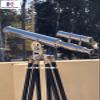 18 Inches Double Barrel Telescope Brass Nautical Spyglass & Collectible Decor (Chrome Finish) view 4