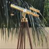 18 Inches Double Barrel Telescope Brass Nautical Spyglass & Collectible Decor (Full Brass) view 1