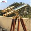 18 Inches Double Barrel Telescope Brass Nautical Spyglass & Collectible Decor (Full Brass) view 3
