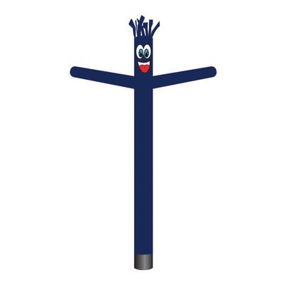 Global Advertising Solutions Solid Color Inflatable Tube Man Guy 20ft Air Powered Dancer Body Complete with 1HP 2 Speed Air Blower (Dark Blue)