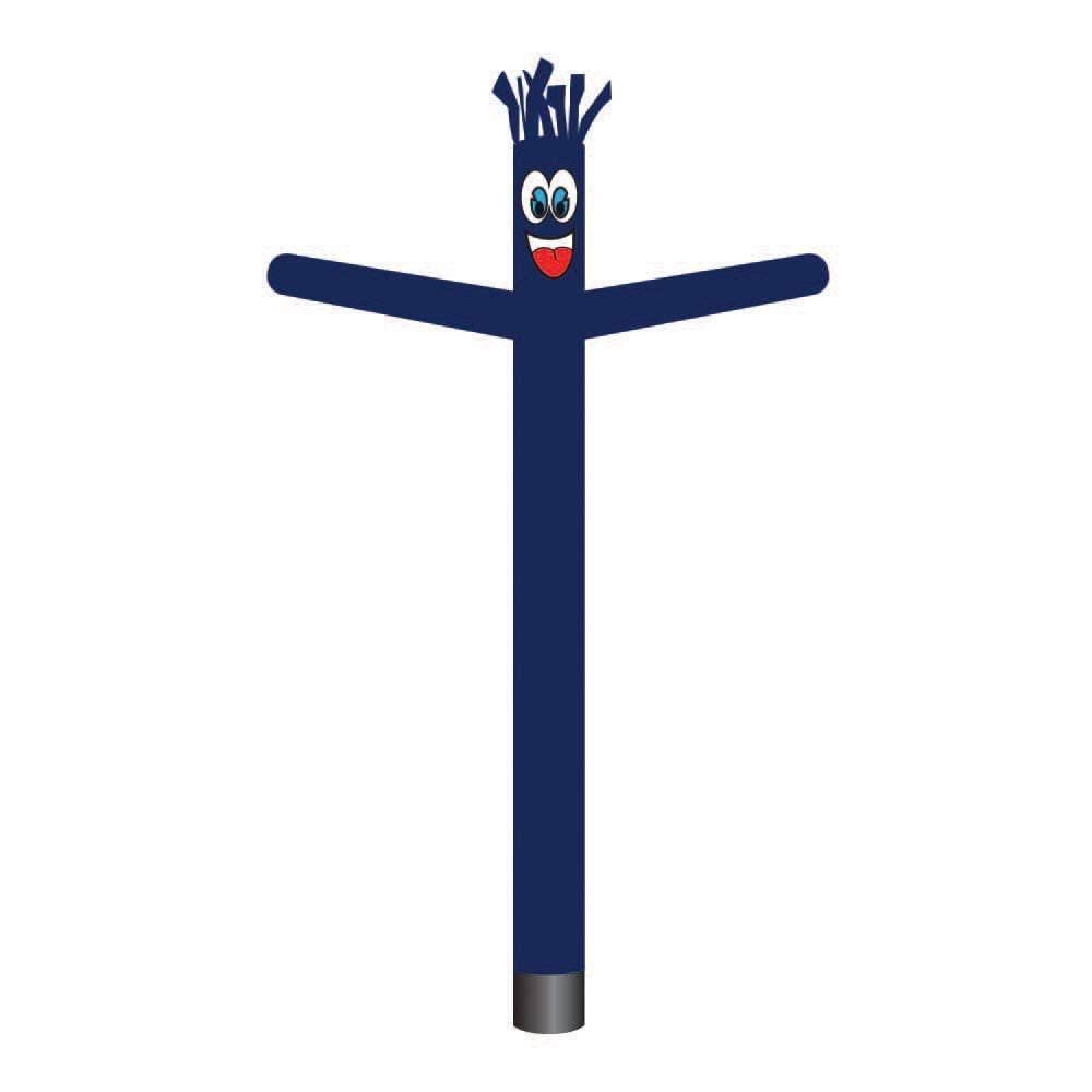 Global Advertising Solutions Solid Color Inflatable Tube Man Guy 20ft Air Powered Dancer Body Complete with 1HP 2 Speed Air Blower (Dark Blue)
