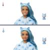 Barbie Cutie Reveal Doll, Snowflake Sparkle Series Husky Plush Costume, 10 Surprises Including Mini Pet & Color Change view 3