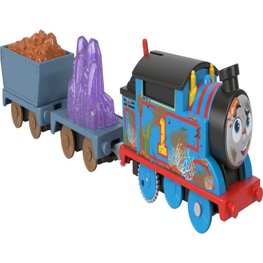 Thomas & Friends Motorized Toy Train Crystal Caves Thomas Battery-Powered Engine with Cargo for Preschool Pretend Play Kids Ages 3+ Years