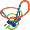 Hot Wheels Toy Car Track Set Spiral Speed Crash, Powered by Motorized Booster 29-in Tall Track with 1:64 Scale Toy Car view 1