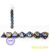 Bescon Mini Two Tone Polyhedral RPG Dice Set Middle Earth, 10MM Small Dice Set D4-D20 view 3