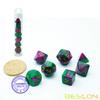 Bescon Mini Two Tone Polyhedral RPG Dice Set Wizard Jungle, 10MM Small Dice Set D4-D20 view 2
