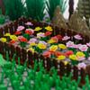 BroTex Plants Tree Accessories Jungle - Botanical Parts Bricks Flower Leaf Forest Flower Plants Pieces Building Blocks Set, Animals Farm Squirrel Birds Grass Garden House Toy (Without Baseplate) view 3