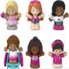 Fisher-Price Little People Barbie Toddler Toys Figure 6 Pack for Preschool Pretend Play Ages 18+ Months view 1