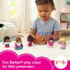 Fisher-Price Little People Barbie Toddler Toys Figure 6 Pack for Preschool Pretend Play Ages 18+ Months view 2