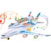 Electric Airplane Space Shuttle Carrier Transporter Bump and Go Kids Action Toy - Big Model Jumbo Jet with Flashing 3D Lights and Realistic Aircraft Plane Sounds view 1