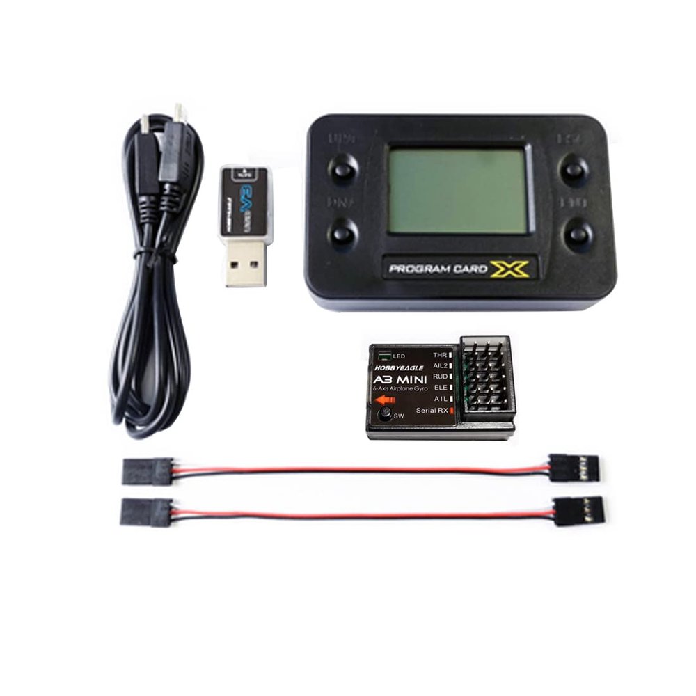 QWinOut HOBBYEAGLE A3 Mini 6-Axis Airplanes Gyro Stabilizer System Gyroscope Balancing with Multi-Protocol Serial Receiver for RC Electric Airplane (Full Set)