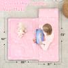 UOMNY Toddler Nap Mat - 1 Pack Girls Sleeping Bag with Removable Pillow - Unicorn 53x21Inch Kids Preschool Nap Sack with Pillow Pink Girls Napper Nap Mats for Daycare Napping Bag for Girls view 4