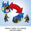 DC Super Friends Fisher-Price Imaginext Batman Toy Head Shifters Batmobile & Figure Set for Preschool Pretend Play Kids Ages 3+ Years view 3