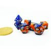 Bescon Mini Two Tone Polyhedral RPG Dice Set Hot Melt, 10MM Small Dice Set D4-D20 view 1