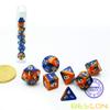 Bescon Mini Two Tone Polyhedral RPG Dice Set Hot Melt, 10MM Small Dice Set D4-D20 view 2