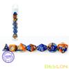 Bescon Mini Two Tone Polyhedral RPG Dice Set Hot Melt, 10MM Small Dice Set D4-D20 view 3