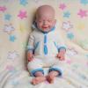 AISITE 18 Inch Full Silicone Baby Boy - Realistic Platinum Silicone Reborn Baby Dolls Eyes Closed, Christmas and Birthday Gifts for 3+ view 1